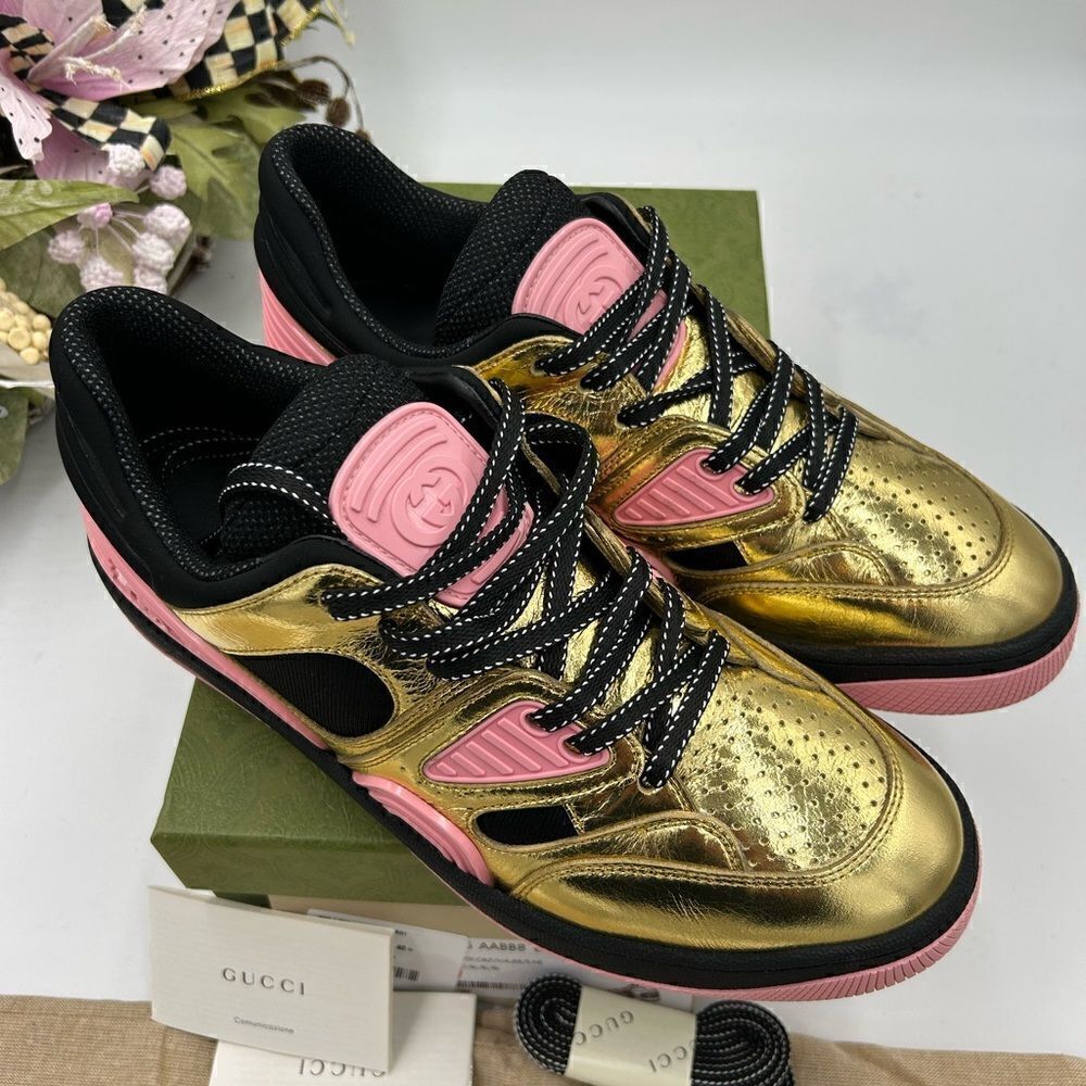 Women’s Gucci basket sneakers size 40.5 made in Italy - Picture 10 of 10